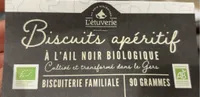 Biscuits aperitif a l’ail noir biologique