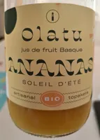 Jus de fruit Basque Ananas soleil d'été