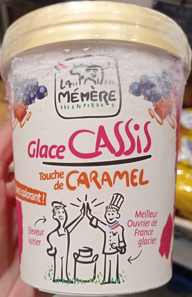 Glace Cassis Caramel
