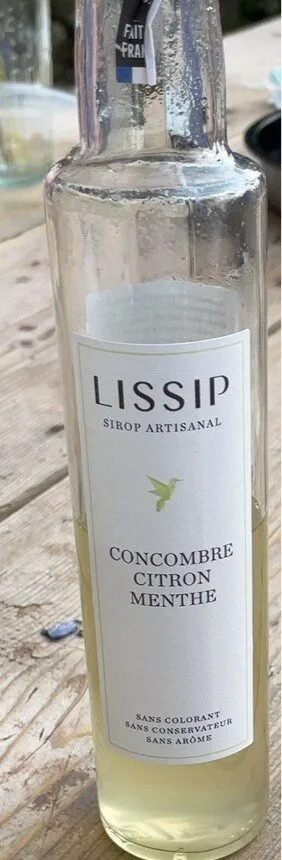 Sirop Concombre Citron Menthe