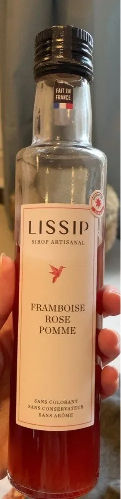Sirop artisanal framboise rose pomme