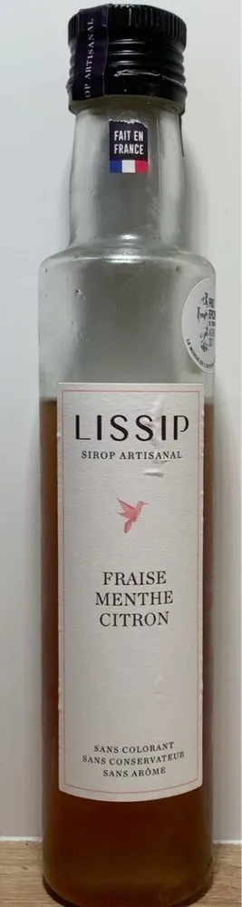 Sirop artisanal - Fraise Mente Citron