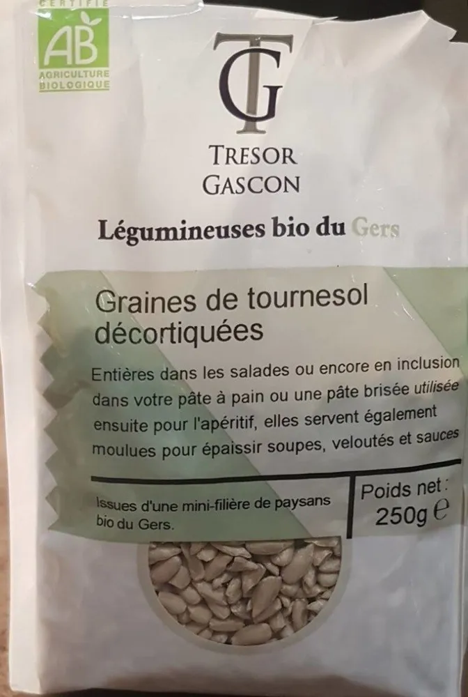 Graines de tournesol décortiquées
