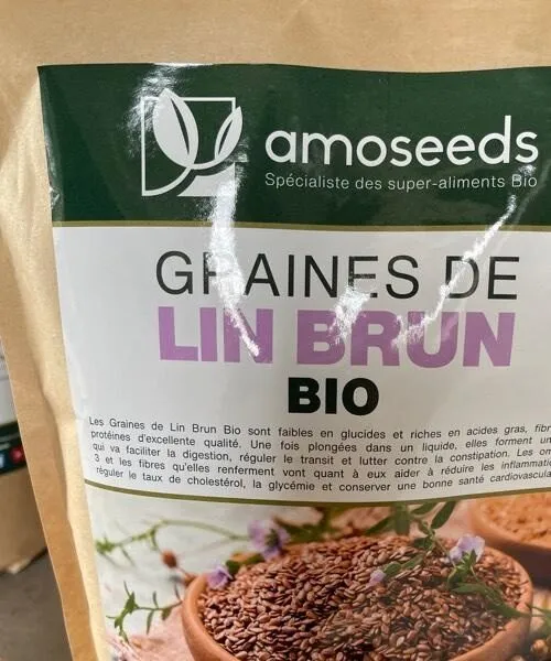 Graines de lin brun