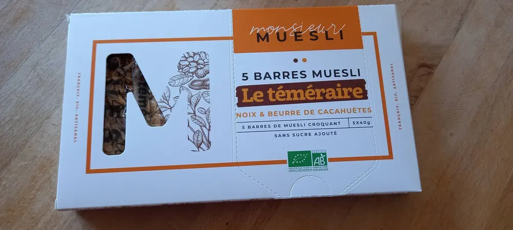 Barres muesli noix & beurre de cacahuète