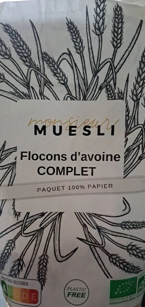 Flocons d'avoine complet