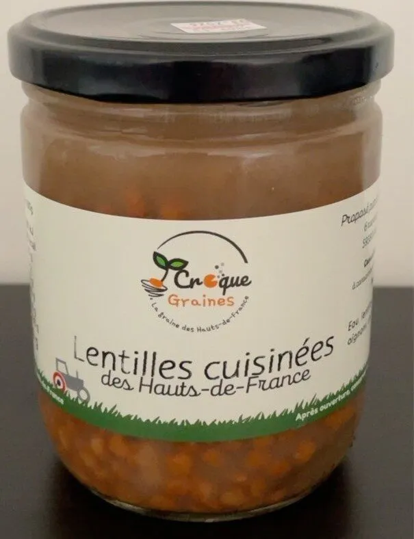 Lentilles cuisinées des Hauts-de-France