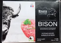 Steaks hachés de bison