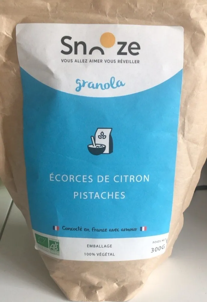 Granola écorces de citron - pistaches