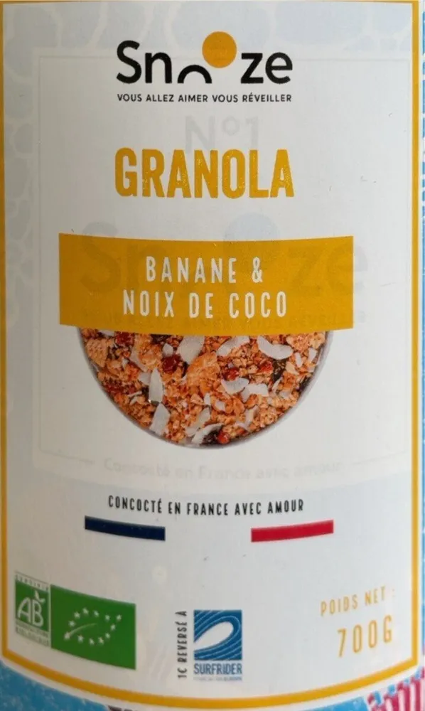 Granola banane & noix de coco