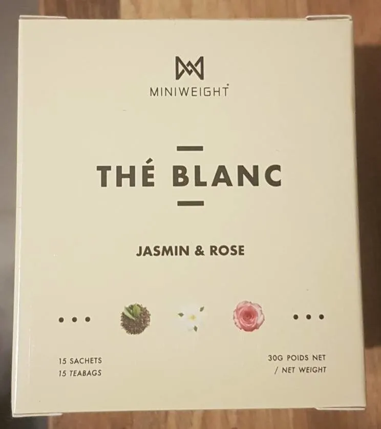 Thé blanc Jasmin et Rose