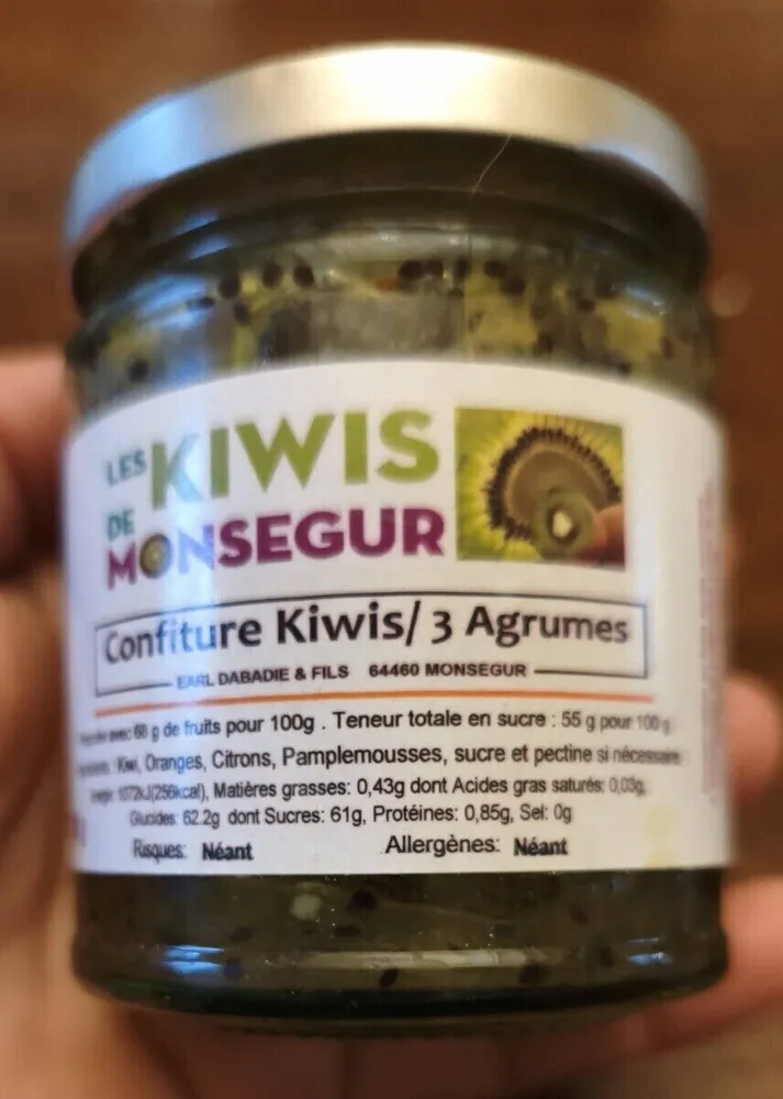 Confiture kiwis/ 3 agrumes