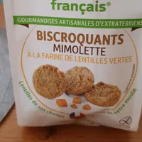 Biscroquants mimolette à la farine de lentilles vertes
