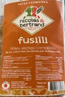 Pâtes fermièresFusilli