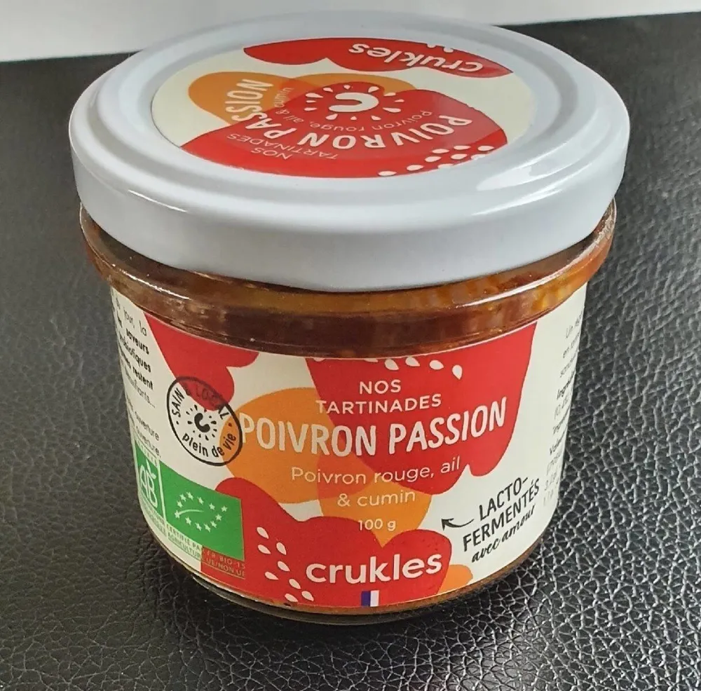 Nos tartinables poivron passion