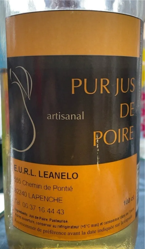 Pur jus de Poire