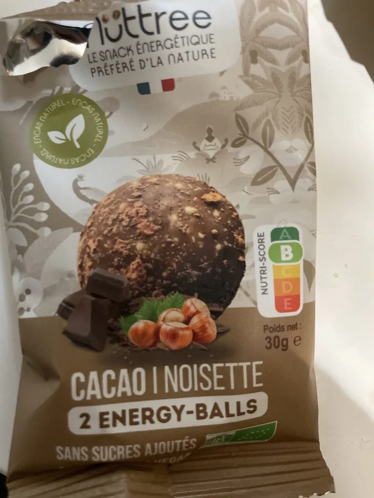 2 Energy Balls Cacao Noisette