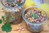 Salade de pois chiches citrons confits
