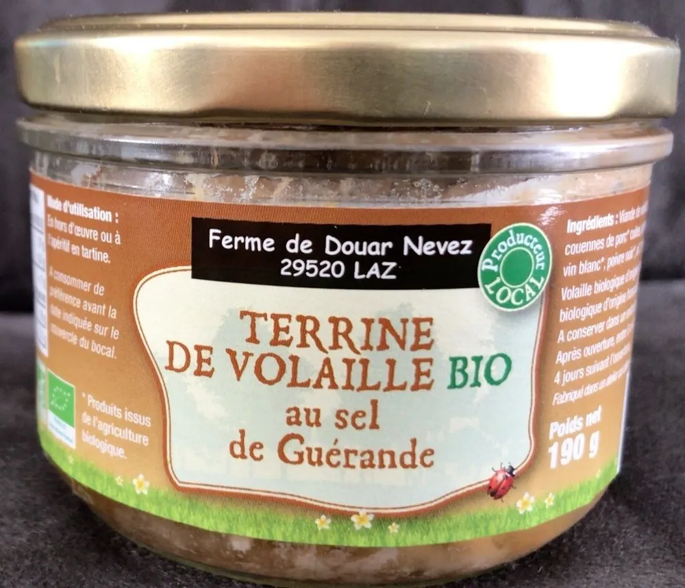 Terrine de volaille Bio au sel de Guérande