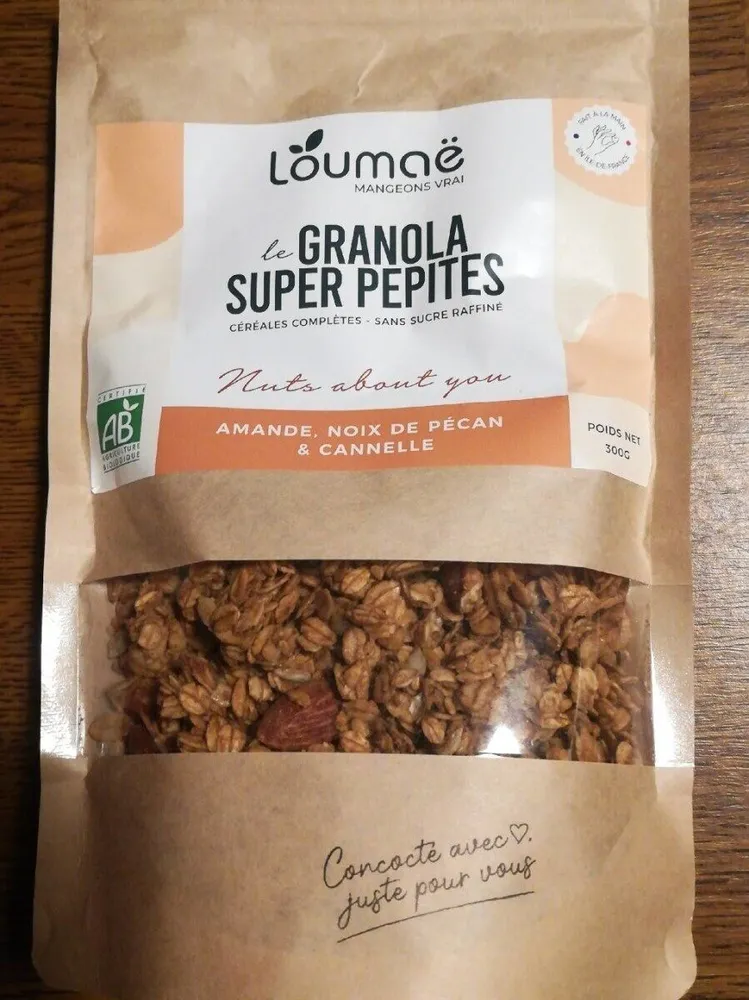 Granola amande, noix de pécan et cannelle