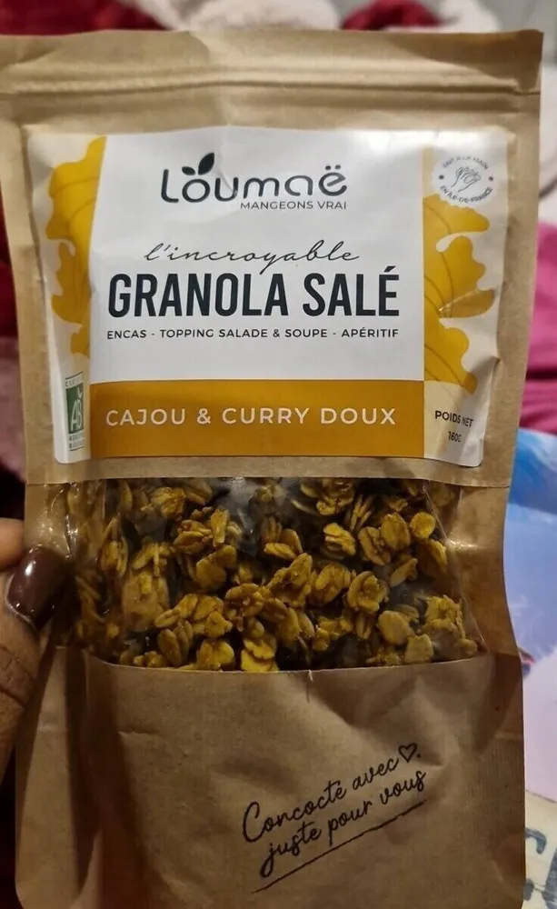 Granola salé cajou et curry doux