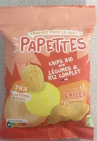 Chips BIO aux légumes et riz complet, aux épices, saveur sriracha