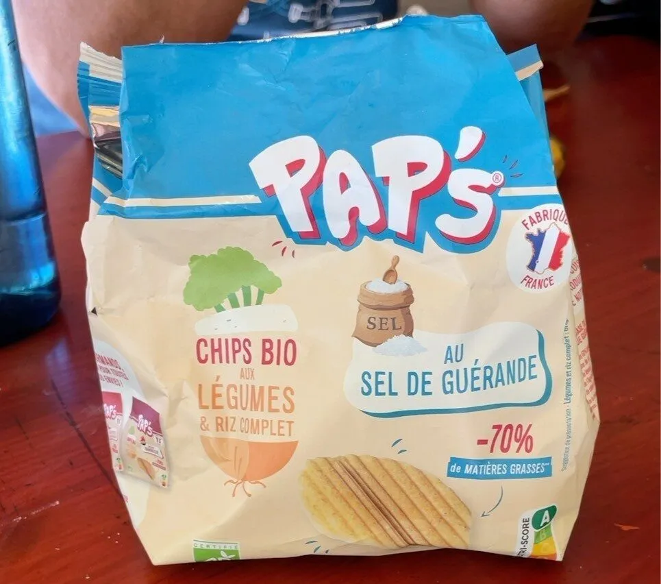 Chips bio aux légumes et riz complet