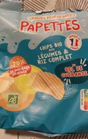 Chips bio aux légumes & riz complet