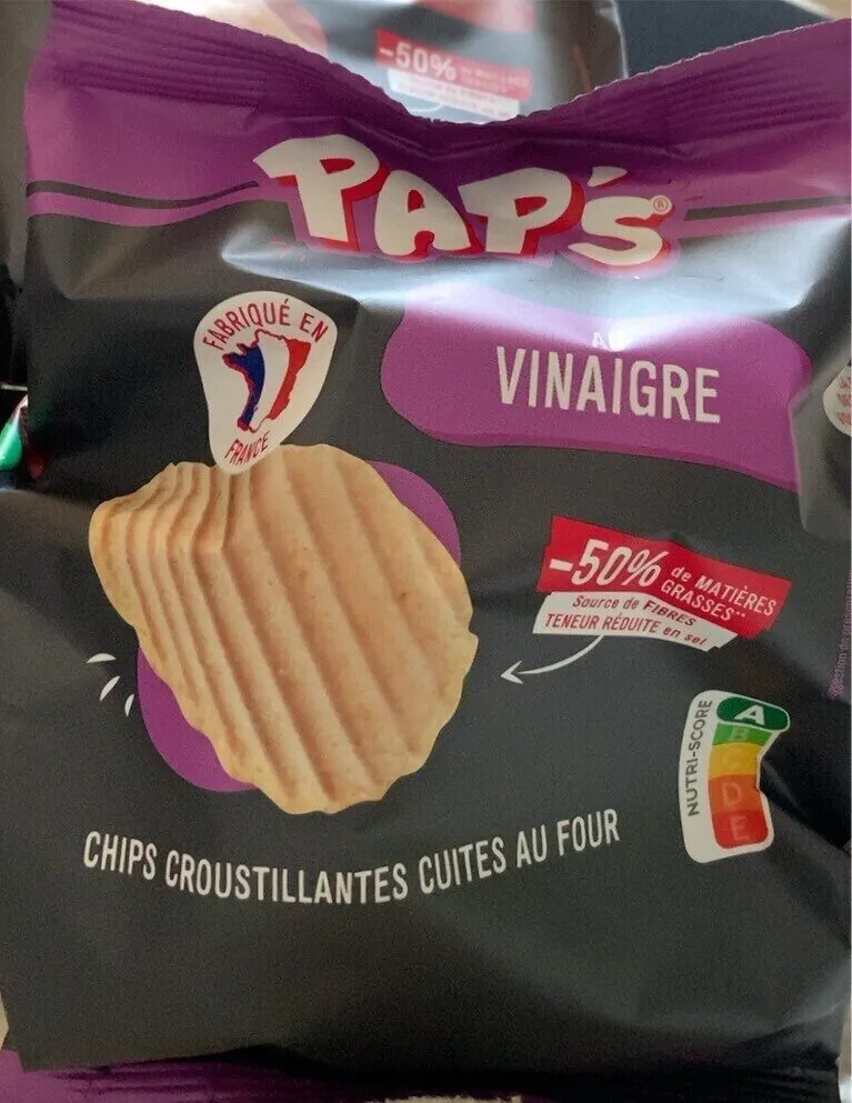 Chips croustillants cuites au four au vinaigre