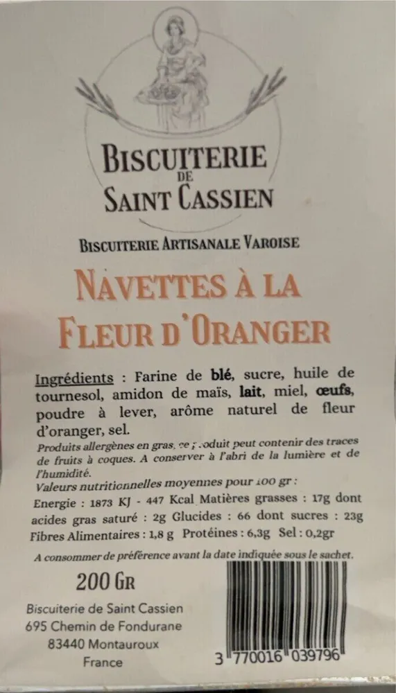 Navettes à la fleur d’oranger