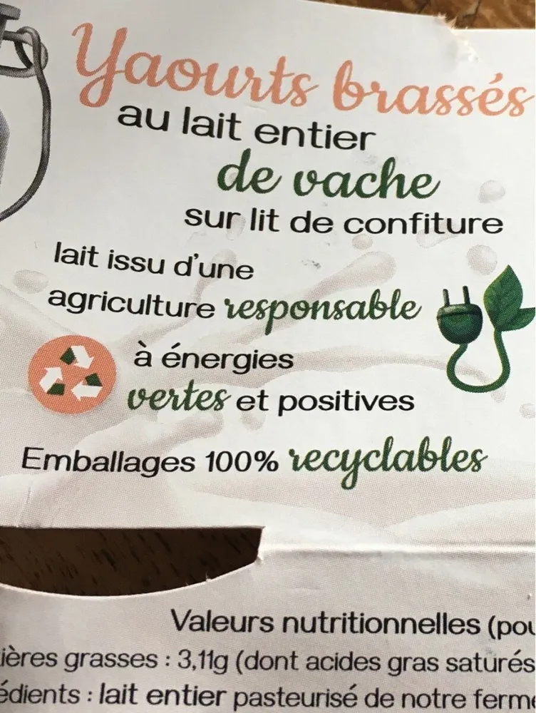 Yaourths brassés