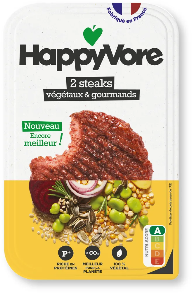 2 Steaks végétaux et gourmands