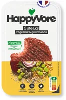 2 Steaks végétaux et gourmands