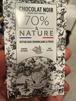chocolat noir 70% nature