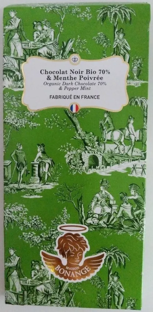 Chocolat Noir Bio 70% & Menthe Poivrée