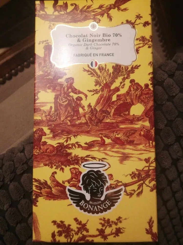 Chocolat noir bio 70% & gingembre