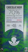 Chocolat noir 70% & zeste citron vert