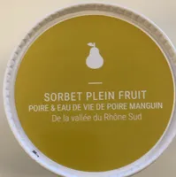 Sorbet plein fruit poire