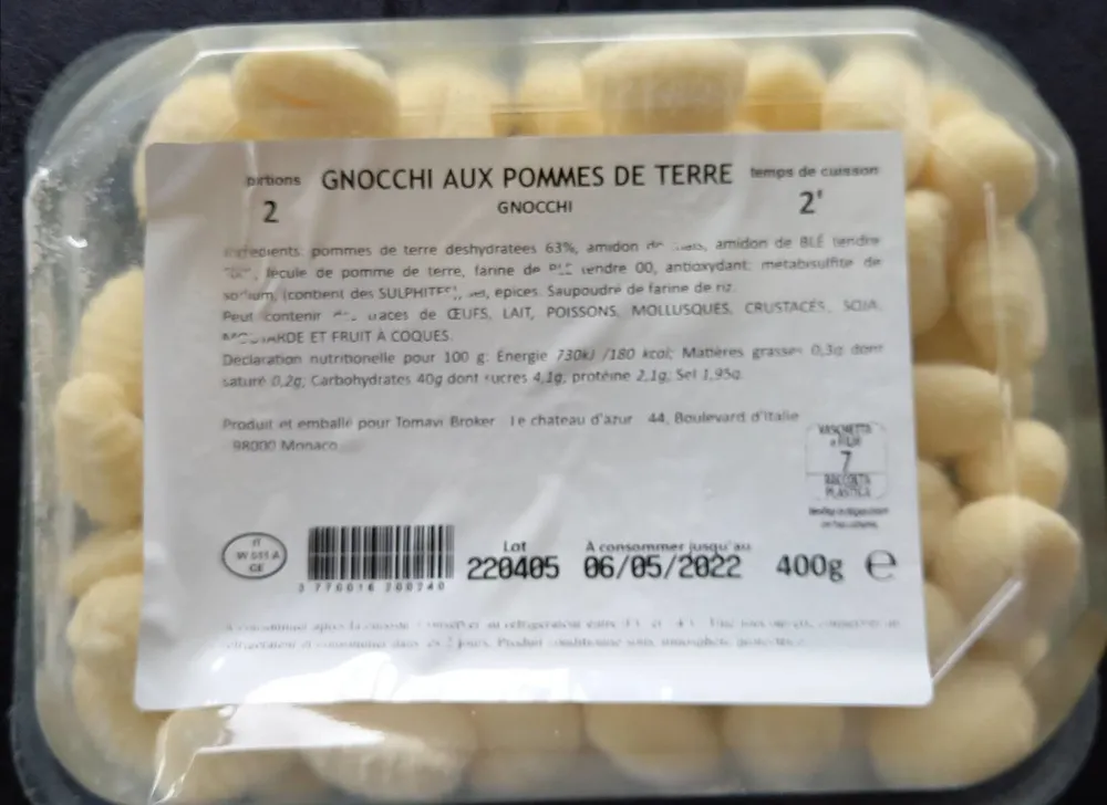 Gnocchi aux pommes de terre