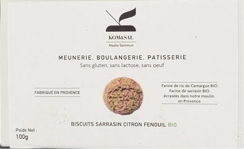 Biscuit sarrasin citron fenouil