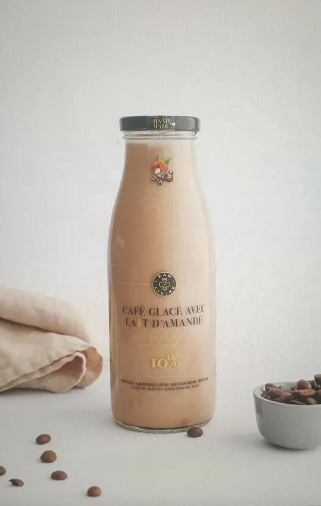 Organic Iced Coffee with Almond milk (10% Almonds)