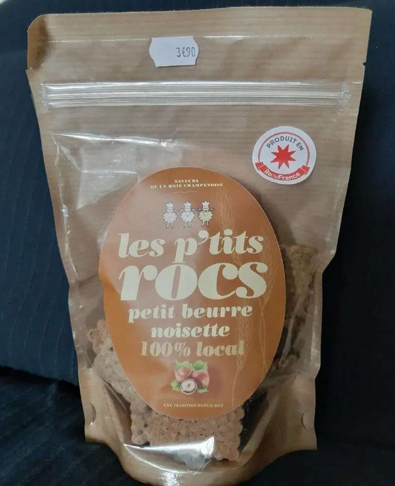 Les p'tits rocs petit beurre noisette 100% local