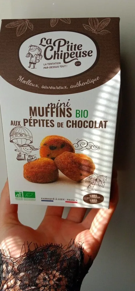 Mini muffins bio aux pépites de chocolat bio