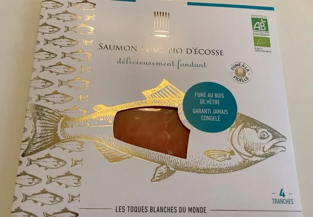 Saumon fume bio d ‘ ecosse