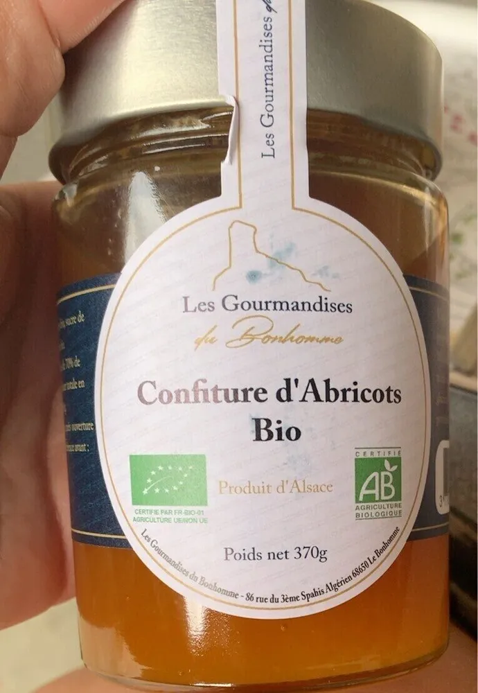 Confiture abricots bio