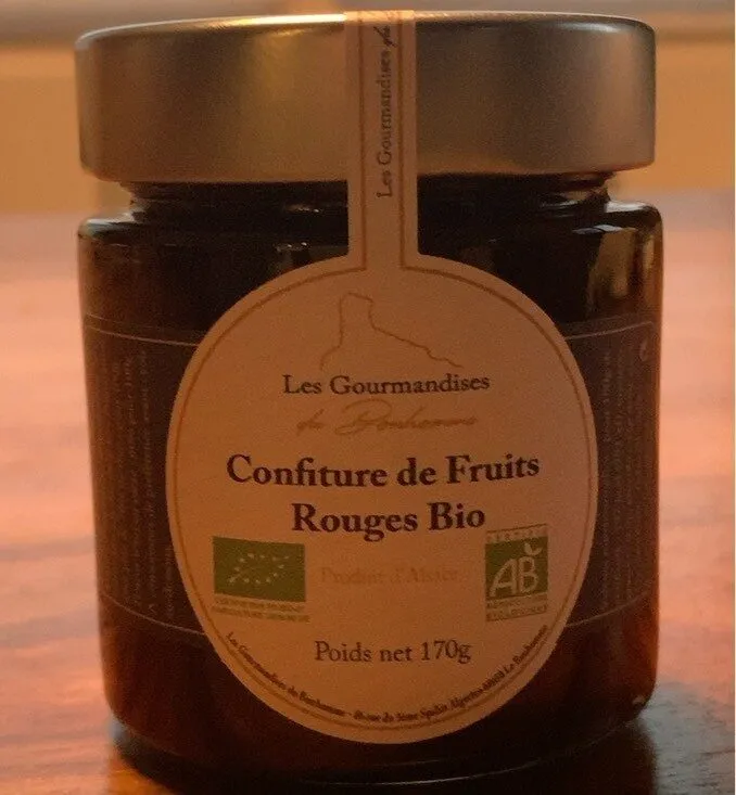 Confiture de fruits rouges bio