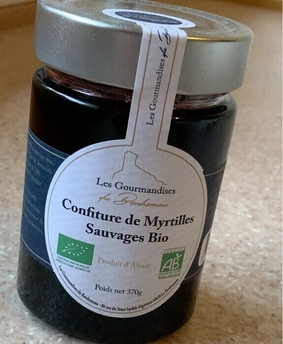 Confiture de Myrtilles Sauvages Bio