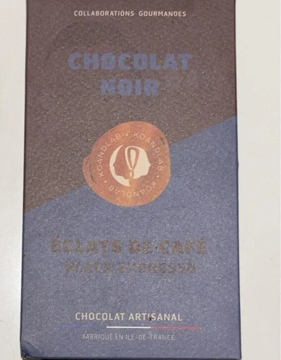 Chocolat noir eclat de café