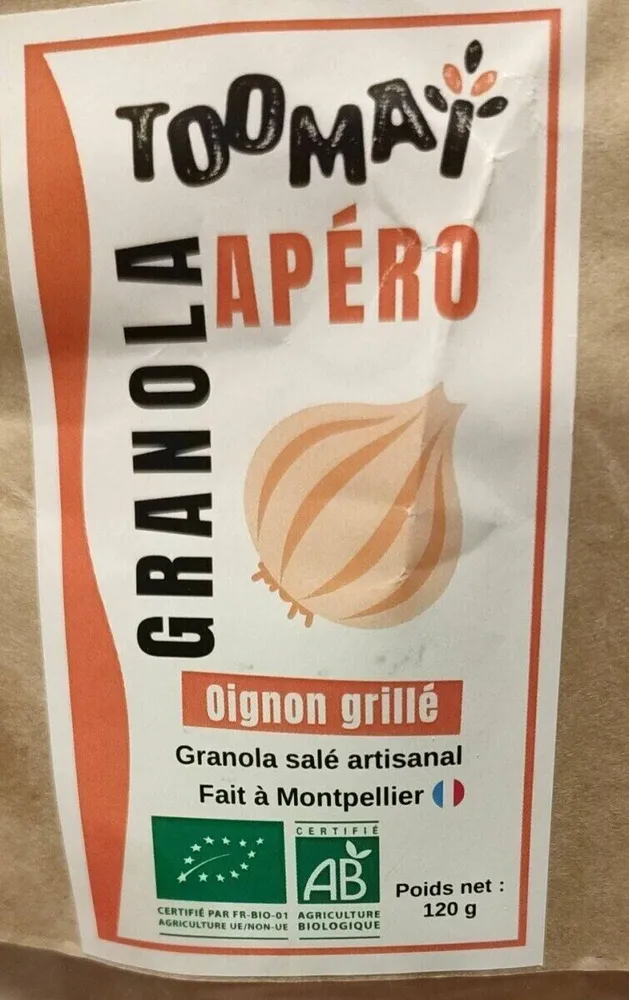 Granola bio et artisanal oignon grillé
