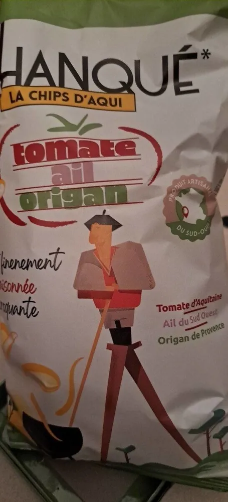 Chips tomate ail origan